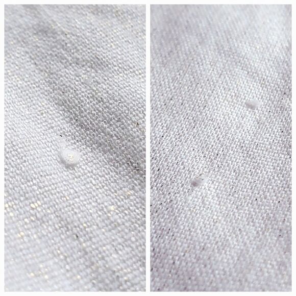 Halston Dress Size 8 Linen Blend Square Neck Midi Sheath Ivory Metallic Stretch - Picture 15 of 16